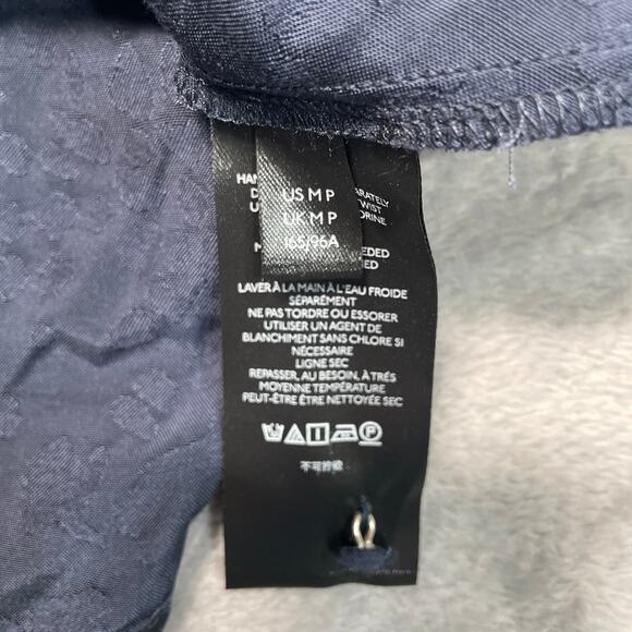 Anthropologie Dress Womens Medium Petite Blue Mini Jacquard High Collar Belted - Picture 4 of 11